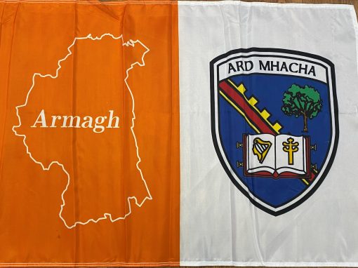 Armagh GAA Flag 3ft x 2ft with stick