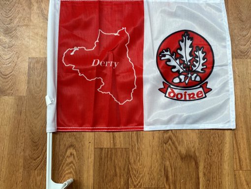 Derry GAA Car Flag (map)