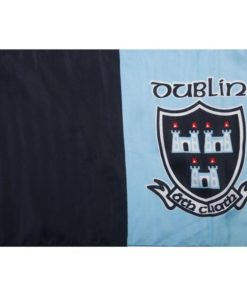 Dublin GAA Flag 12"x18" with stick