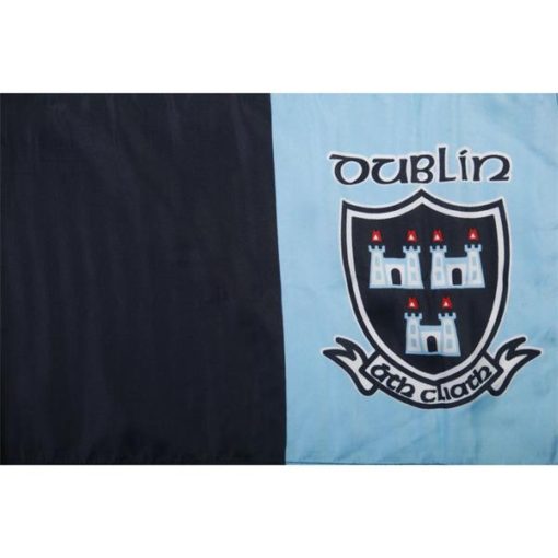 Dublin GAA Flag 3ft x 2ft with stick