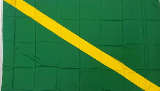 Green/Gold Sash Supporters Car Flag - Image 3
