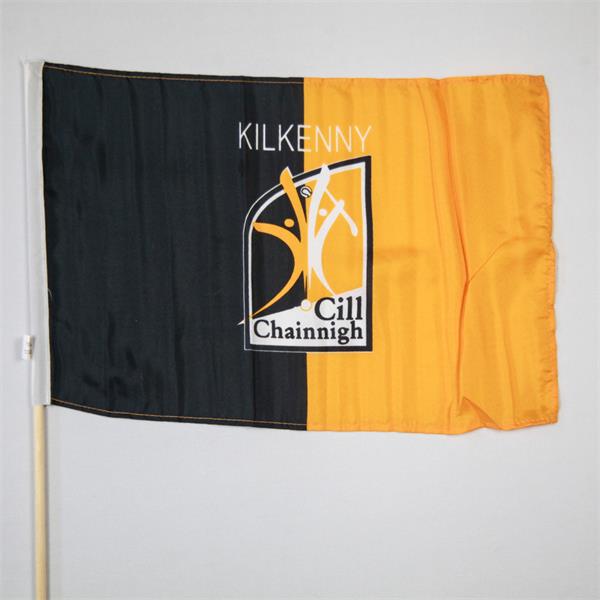 BLACK and AMBER GOLD FLAG 3’ x 2’ Ireland Irish County KIlkenny GAA Football 
