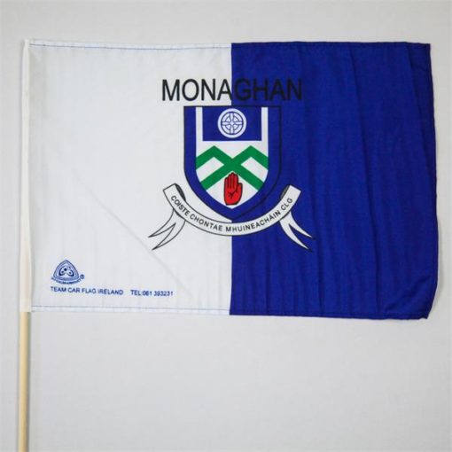 Monaghan GAA Flag 18"x24" with stick