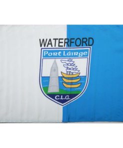 Waterford GAA Flag 12"x18" with stick