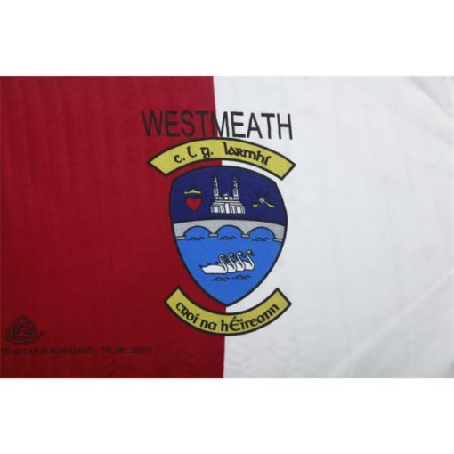 Westmeath GAA Flag 12"x18" with stick