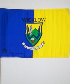 Wicklow GAA Flag 12"x18" with stick