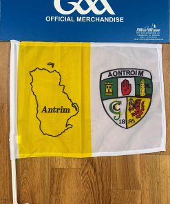 Antrim GAA Car Flag (map)