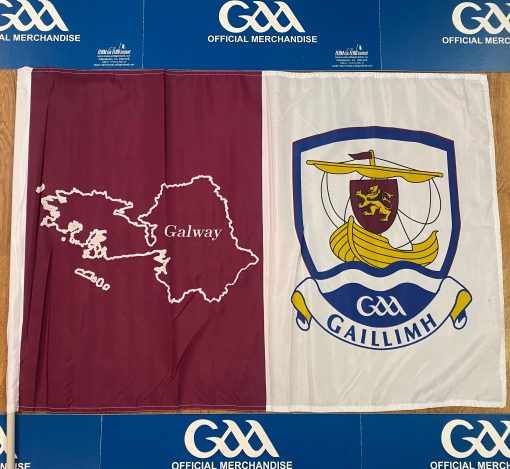 Galway GAA Flag (Map) 3ft x 2ft with stick