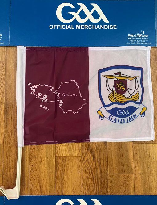 Galway GAA Car Flag (Map)