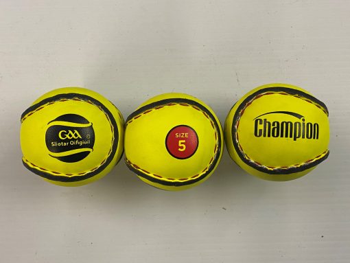 SIZE 5 FLOURESCENT MATCH SLIOTAR (DOZEN)