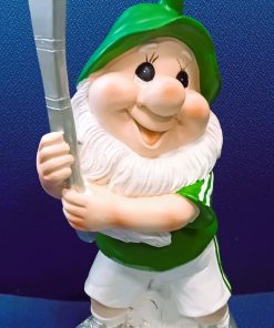 GREEN/WHITE HURLING GNOME