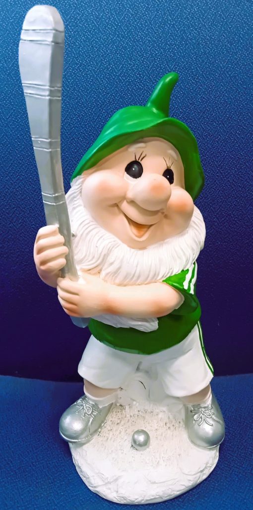 GREEN/WHITE HURLING GNOME