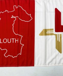 Louth GAA Flag 3ft x 2ft with stick (Map)