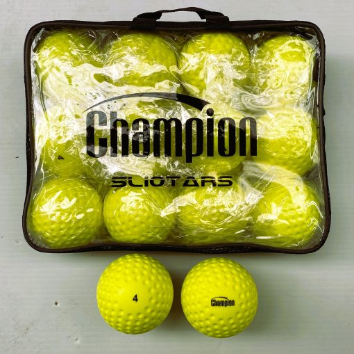 Champion Wall Ball (Size 4) - YELLOW - Image 2