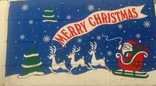 CHRISTMAS 5FT X 3FT FLAG - SANTA