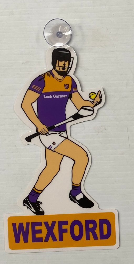 WEXFORD HURLER WINDOW HANGER
