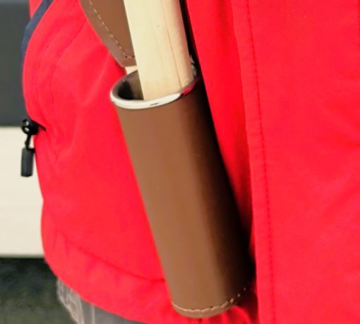 Brown Leather Parade Flag Holster - Image 2